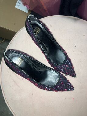 Madonna truth or dare gemstone high heel shoes Sz 7